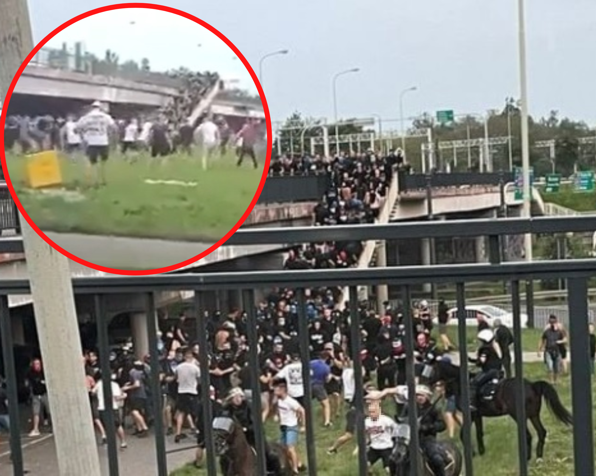 Awantura kiboli przed meczem ŁKS - Ruch