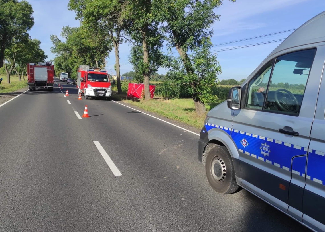 Śmiertelne potrącenie rowerzystki w Niechcicach na DK91 1 Potrącenie rowerzystki
