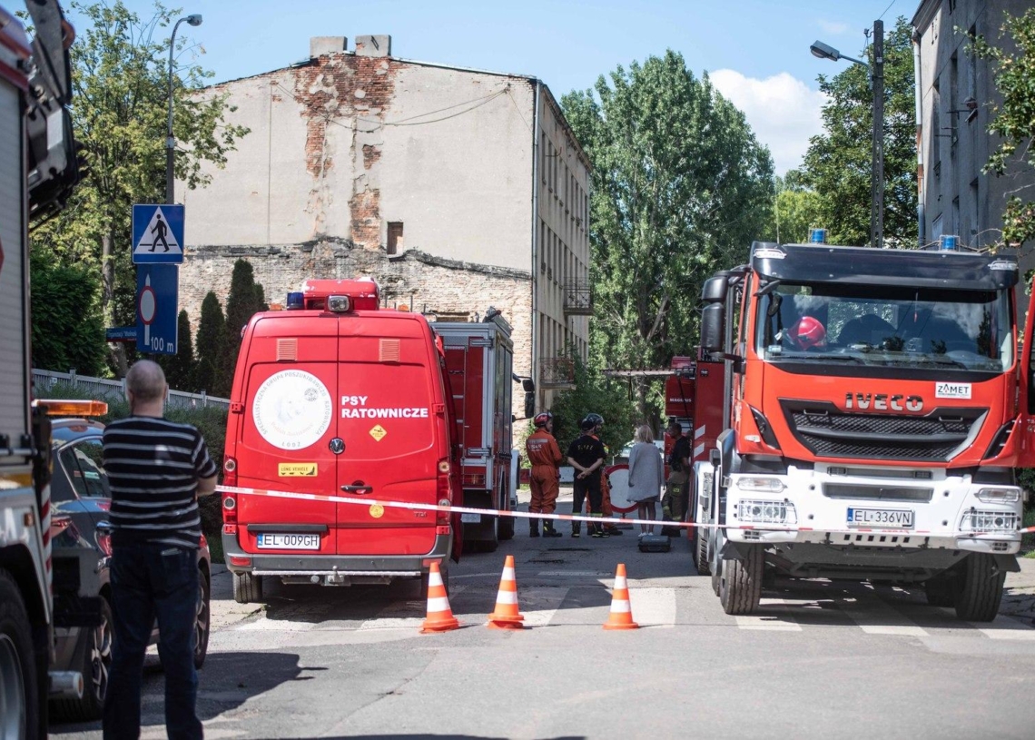Zawalenie kamienicy na Głowackiego w Łodzi