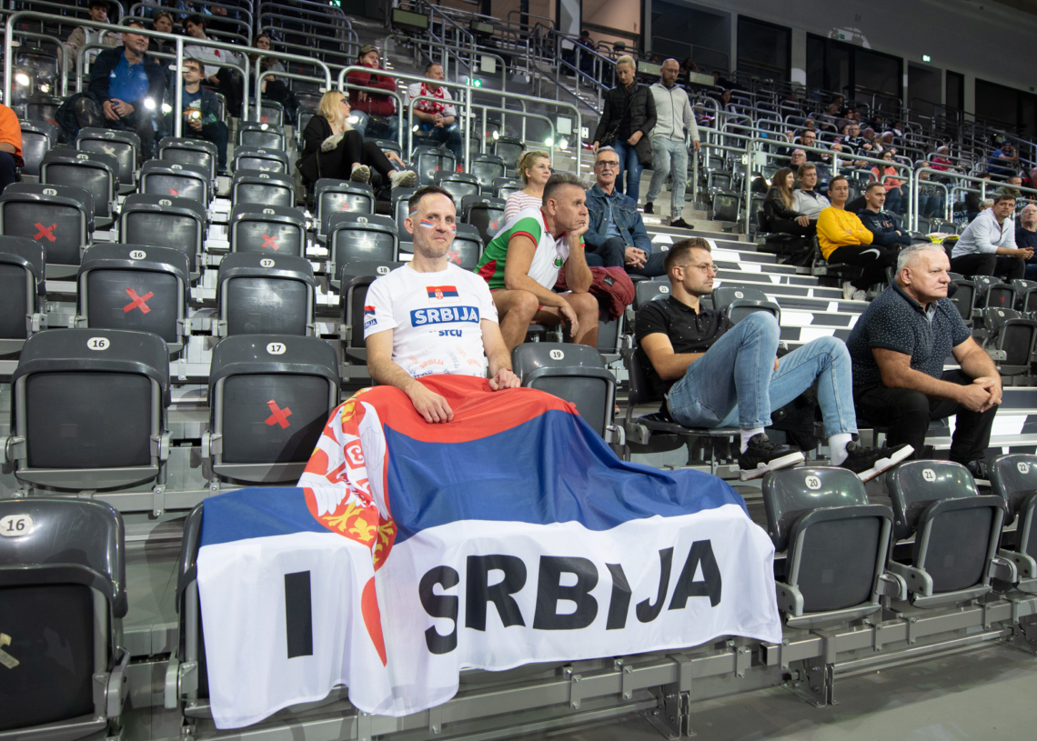 Siatkarski mundial dotarł do Łodzi - mecz Serbia - Niemcy