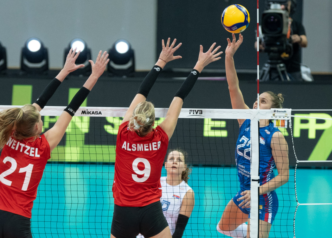 Siatkarski mundial dotarł do Łodzi - mecz Serbia - Niemcy