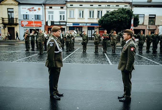 Przysięga żołnierzy 9. Łódzkiej Brygady Obrony Terytorialnej