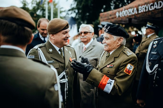 Przysięga żołnierzy 9. Łódzkiej Brygady Obrony Terytorialnej