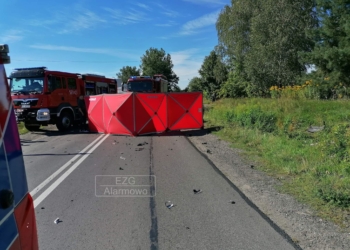 Tragiczny wypadek na DW702
