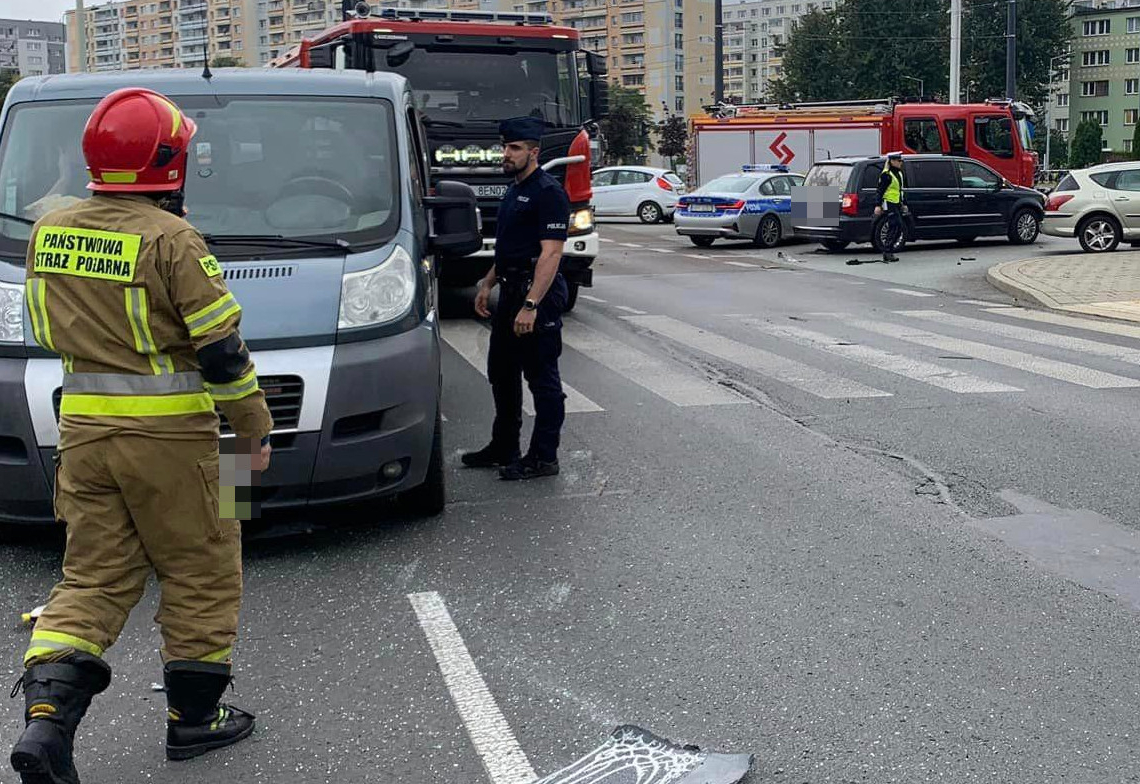 Wypadek z udziałem karetki pogotowia