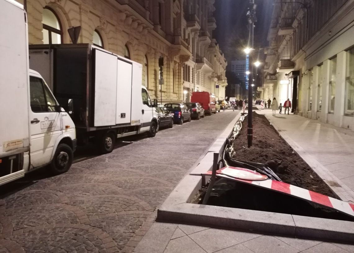 Plac budowy na Moniuszki "zabezpieczono" na LMF
