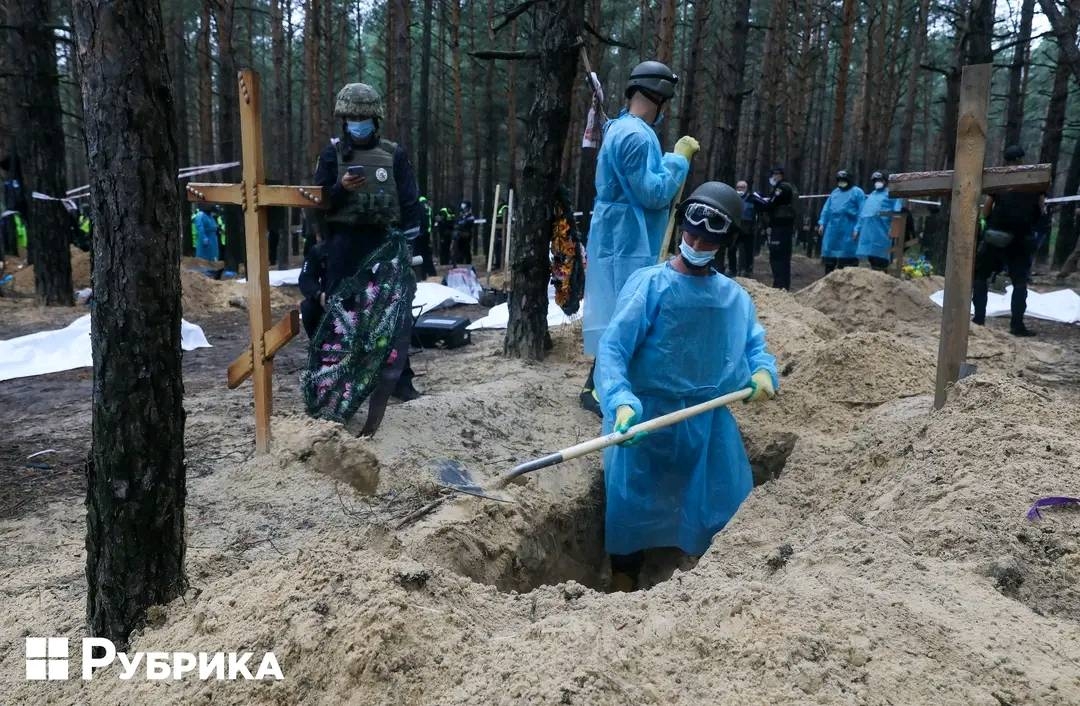 208. dzień rosyjskiej inwazji na Ukrainę. Ekshumacja zwłok w Izium