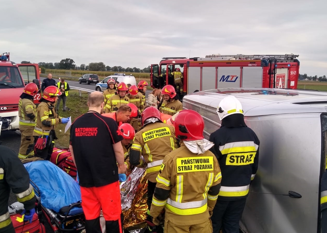 Groźny wypadek na A2. Wśród rannych są dzieci