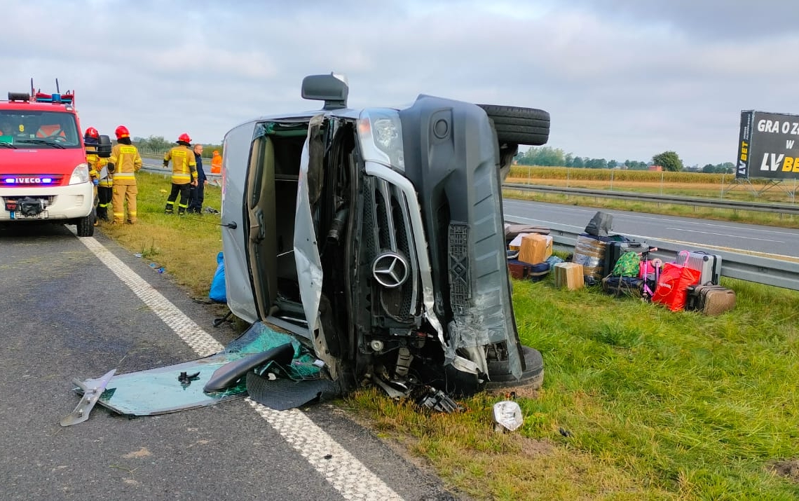 Groźny wypadek na A2