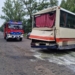 Wypadek autobusu szkolnego na DW482.