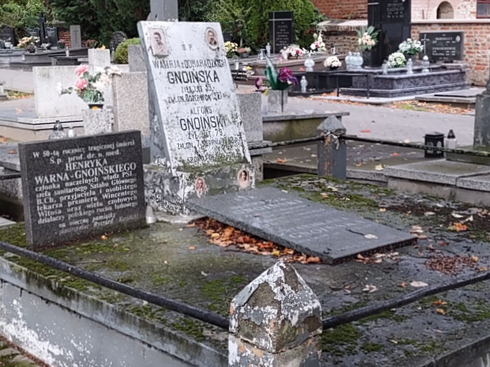 Grób prof. Henryka Gnoińskiego jest na piotrkowskich Powązkach