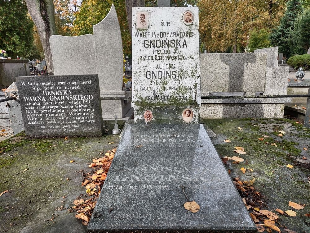 Grób prof. Henryka Gnoińskiego jest na piotrkowskich Powązkach