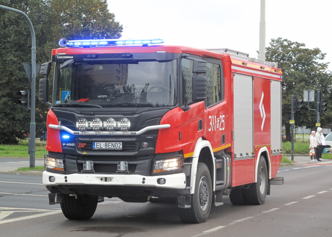 Wypadek z udziałem karetki w Łodzi