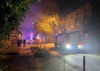 Pożar na ul. Złotno