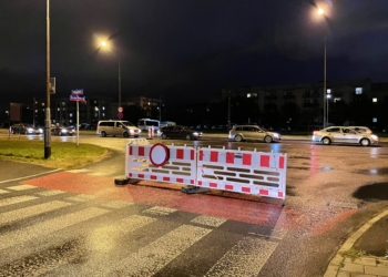 Zmiana organizacji ruchu na remontowanej Hetmańskiej. Nadal zmniejszona ilość pasów na rondzie Inwalidów 5 Zmiana organizacji ruchu na remontowanej Hetmańskiej