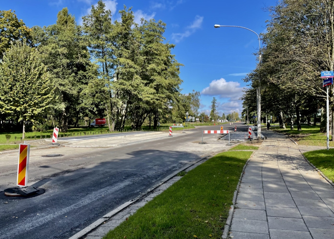 Remont Kaczeńcowej na pierwszym odcinku dobiega końca