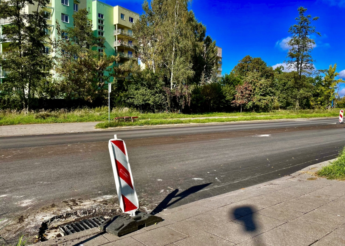 Remont Kaczeńcowej na pierwszym odcinku dobiega końca