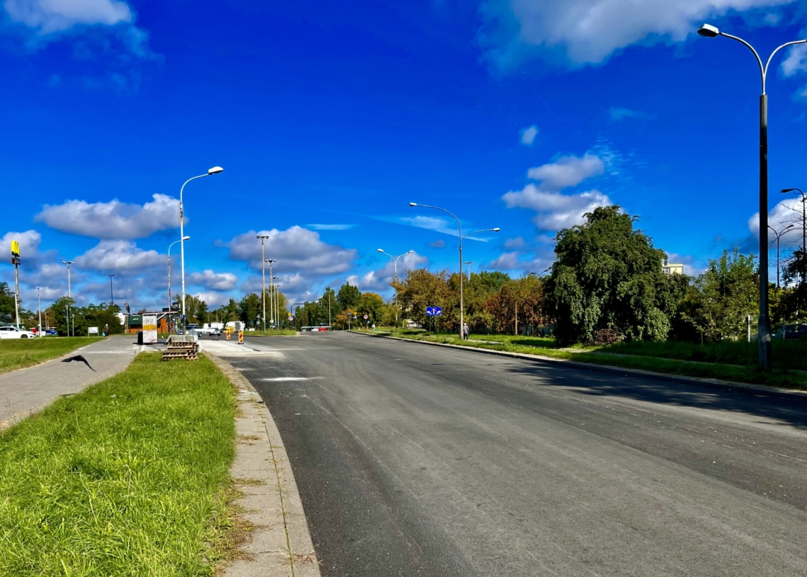 Remont Kaczeńcowej na pierwszym odcinku dobiega końca