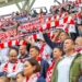 Doping kibiców ŁKS w meczu z Bruk-Bet Termaliką Nieciecza