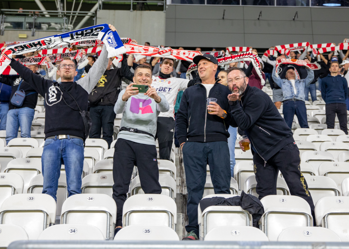 Doping kibiców ŁKS Łódź