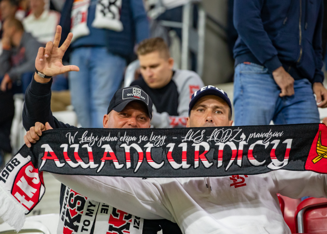 Doping kibiców ŁKS Łódź