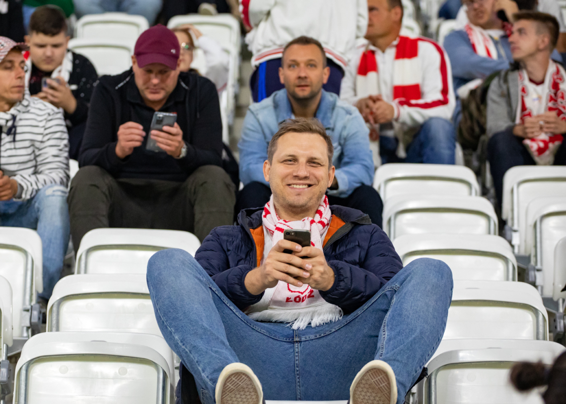 Doping kibiców ŁKS Łódź