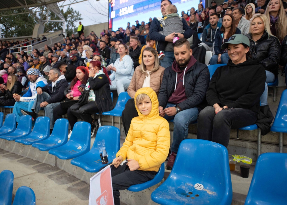Doping kibiców podczas Meczu Narodów 2022 na Moto Arenie w Łodzi [ZDJĘCIA + WIDEO]
