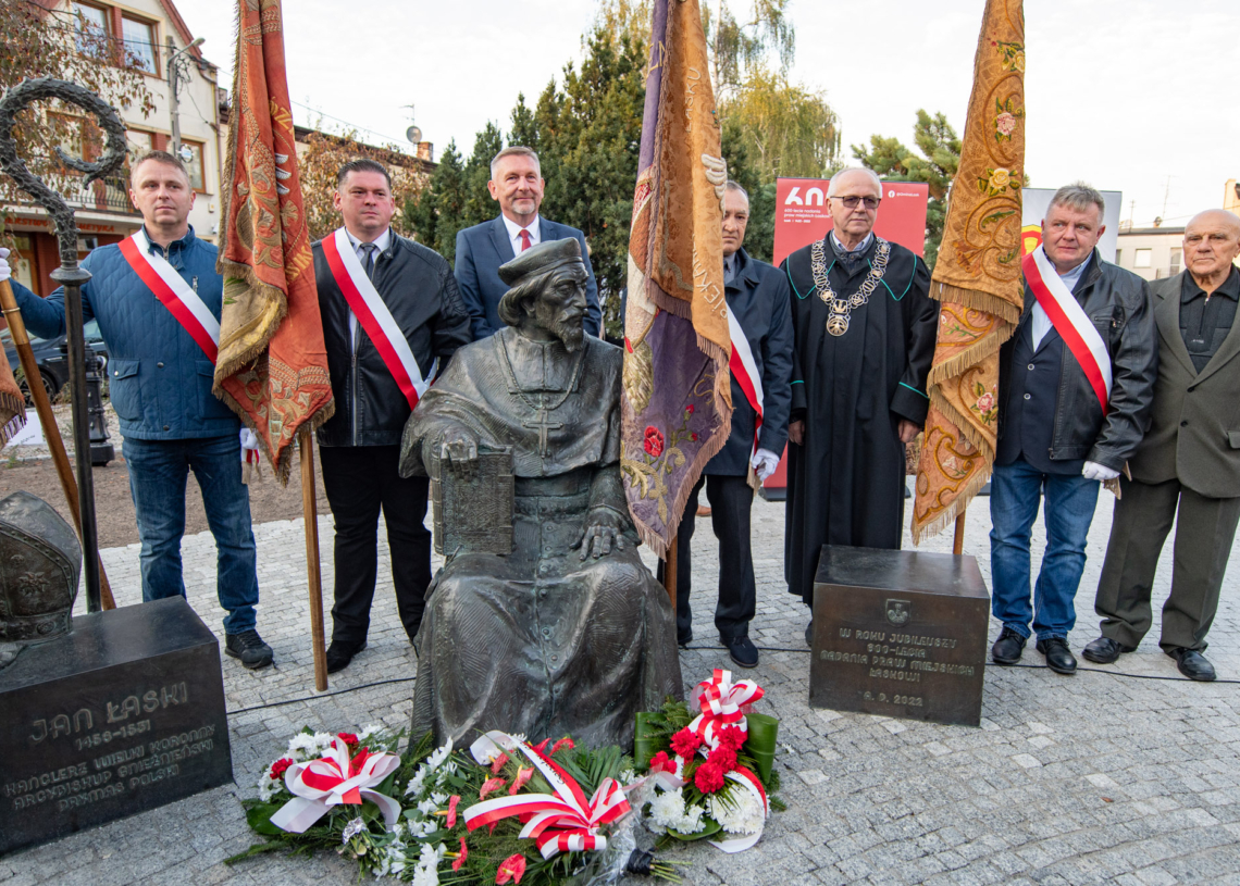 Pomnik Jana Łaskiego - odsłonięcie