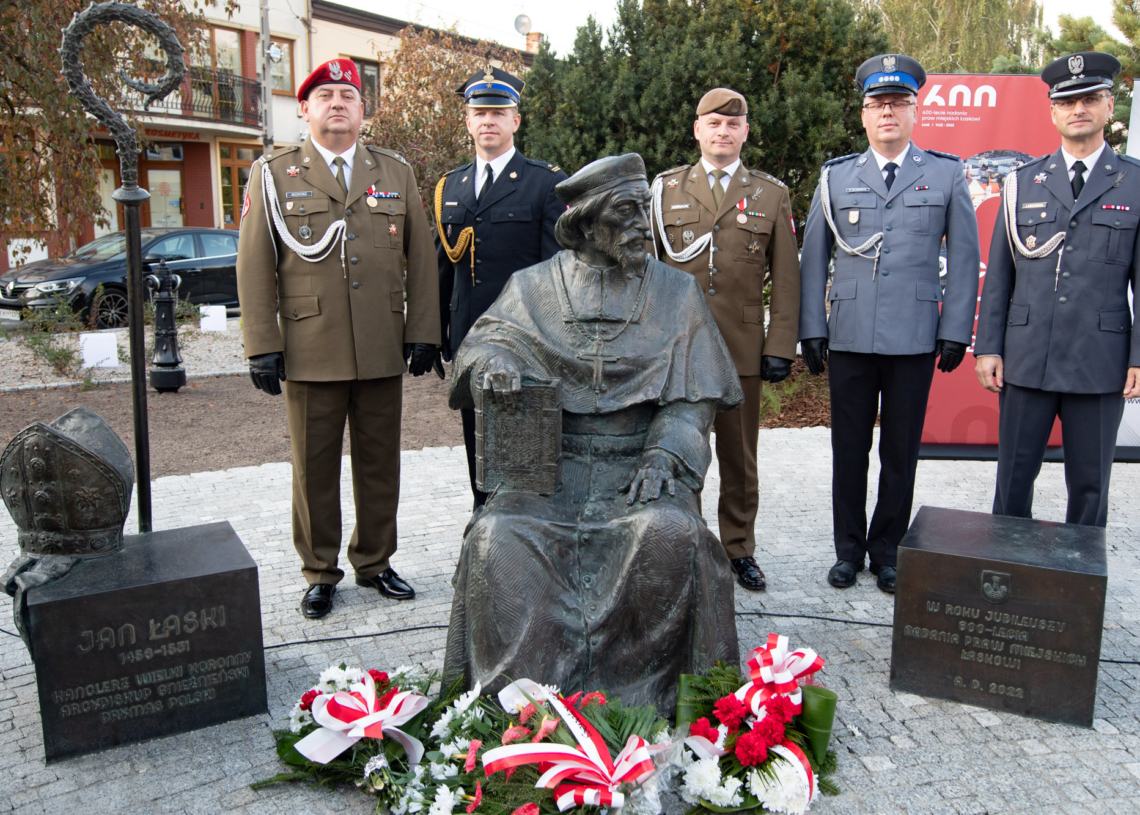 Pomnik Jana Łaskiego - odsłonięcie