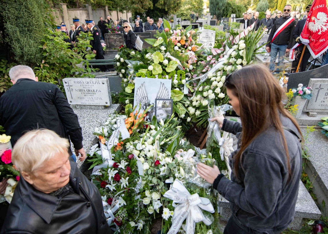 Pożegnanie Marty Macherowskiej i Macieja Jaśkiewicza, ofiar katastrofy lotniczej z Gliny