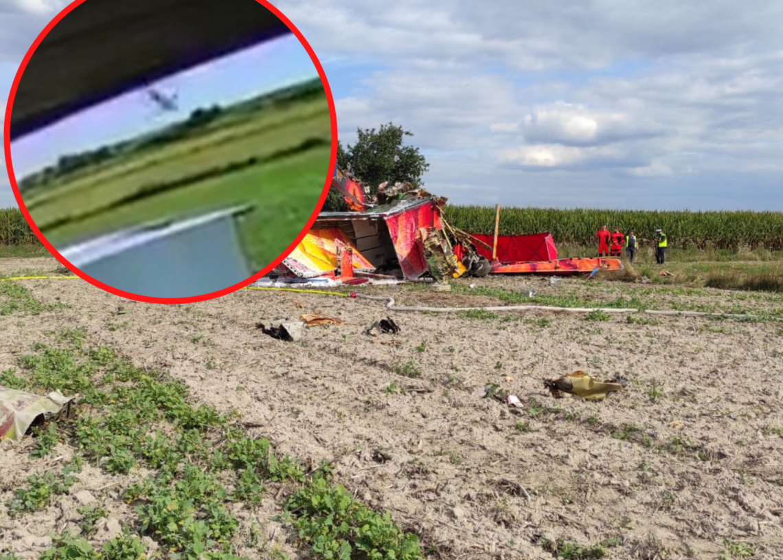 Tragiczny wypadek samolotu pod Piotrkowem