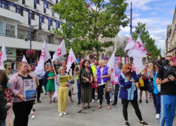 Protest ZNP w Łodzi