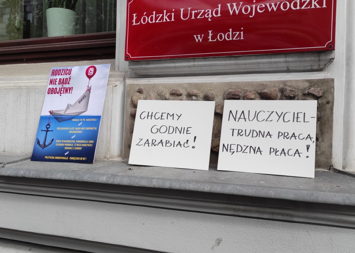 Protest ZNP w Łodzi