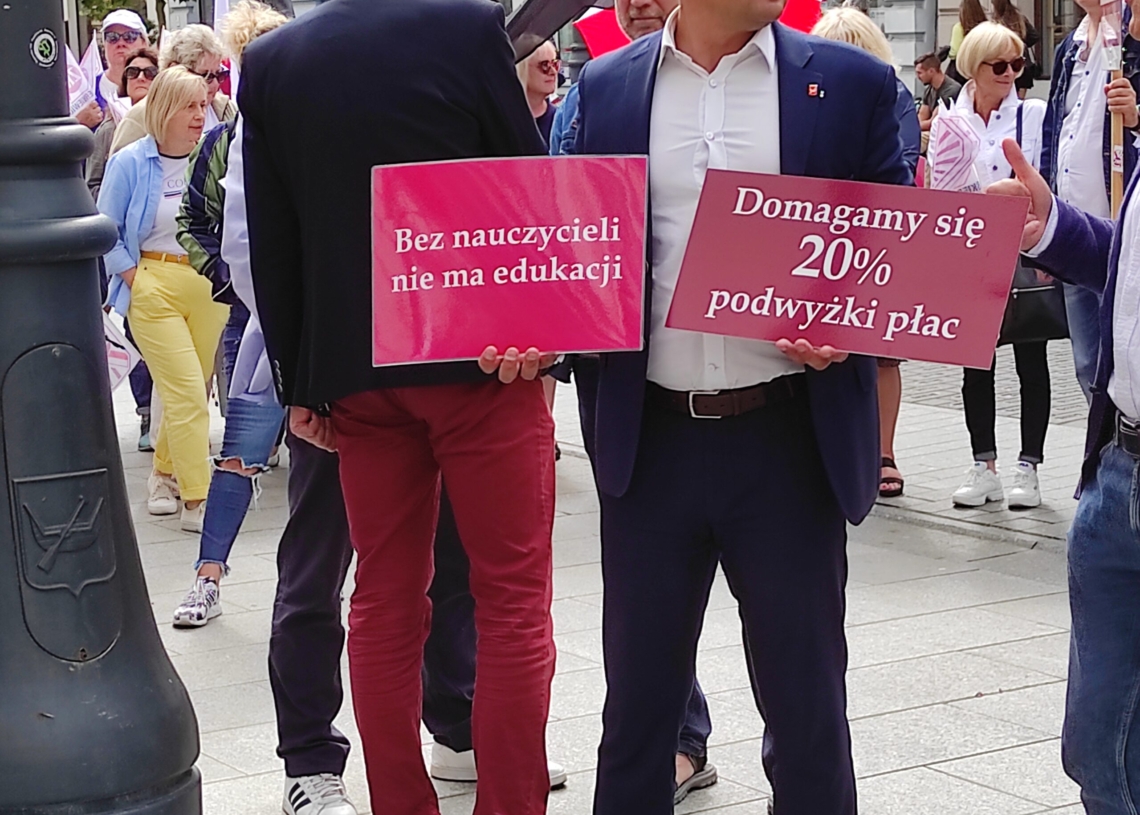 Protest ZNP w Łodzi