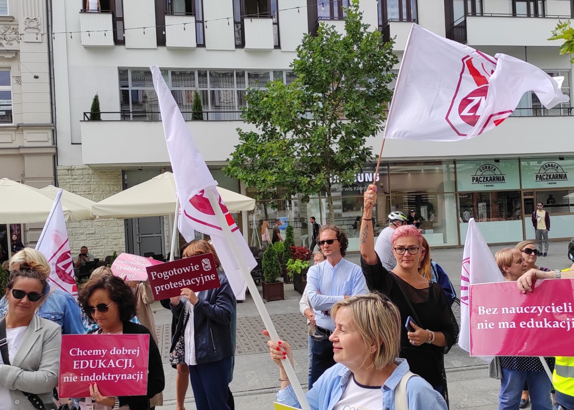 Protest ZNP w Łodzi