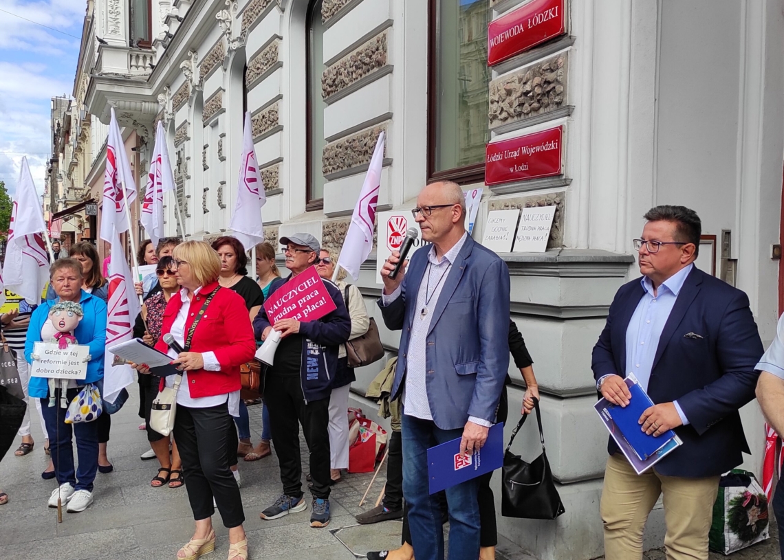 Protest ZNP w Łodzi