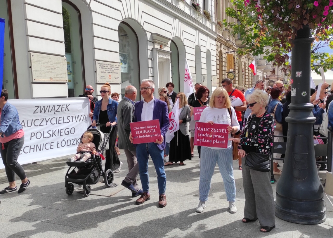 Protest ZNP w Łodzi