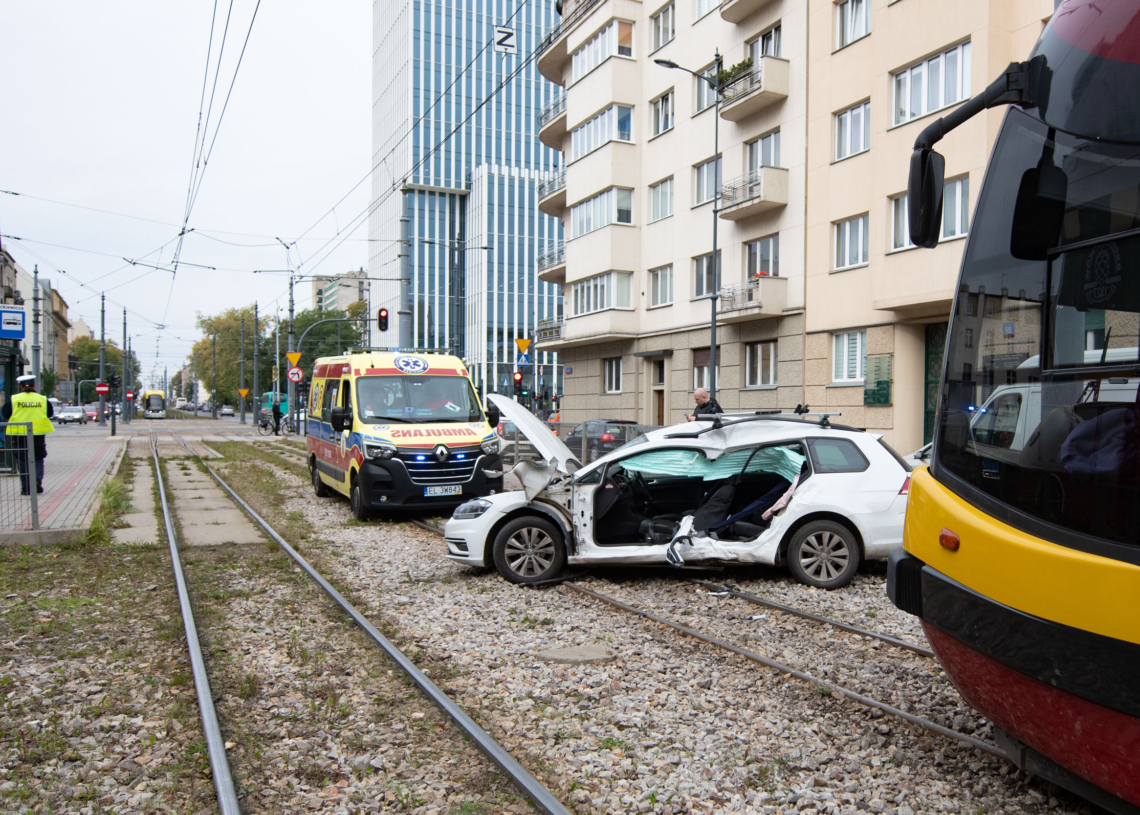Wypadek na Kościuszki w Łodzi