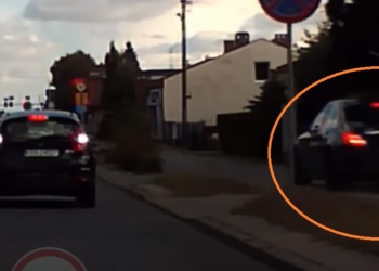 Pirat drogowy w Andrespolu. Jechał mercedesem drogą pieszo-rowerową