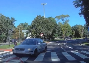 Jechał Łąkową pod prąd