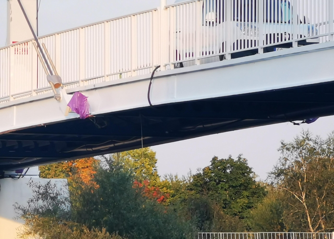 Biały most w Sieradzu ponownie zamknięty