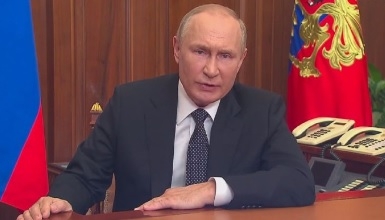 Wojna na Ukrainie. 210. dzień rosyjskiej inwazji. Putin ogłosił częściową mobilizację w Federacji Rosyjskiej 1 Wojna na Ukrainie. 210. dzień rosyjskiej inwazji - Władimir Putin