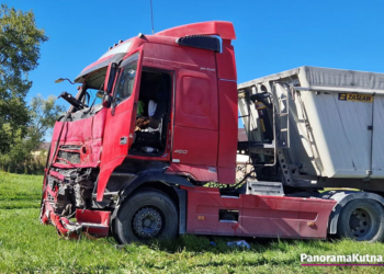 Wypadek na krajowej 60 w Strzelcach