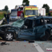 Wypadek na DK92 pod Kutnem. Zmiażdżony samochód, jedna osoba ranna 7 Wypadek na DK92 pod Kutnem