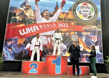 Policjant z Poddębic został mistrzem świata w karate kontaktowym