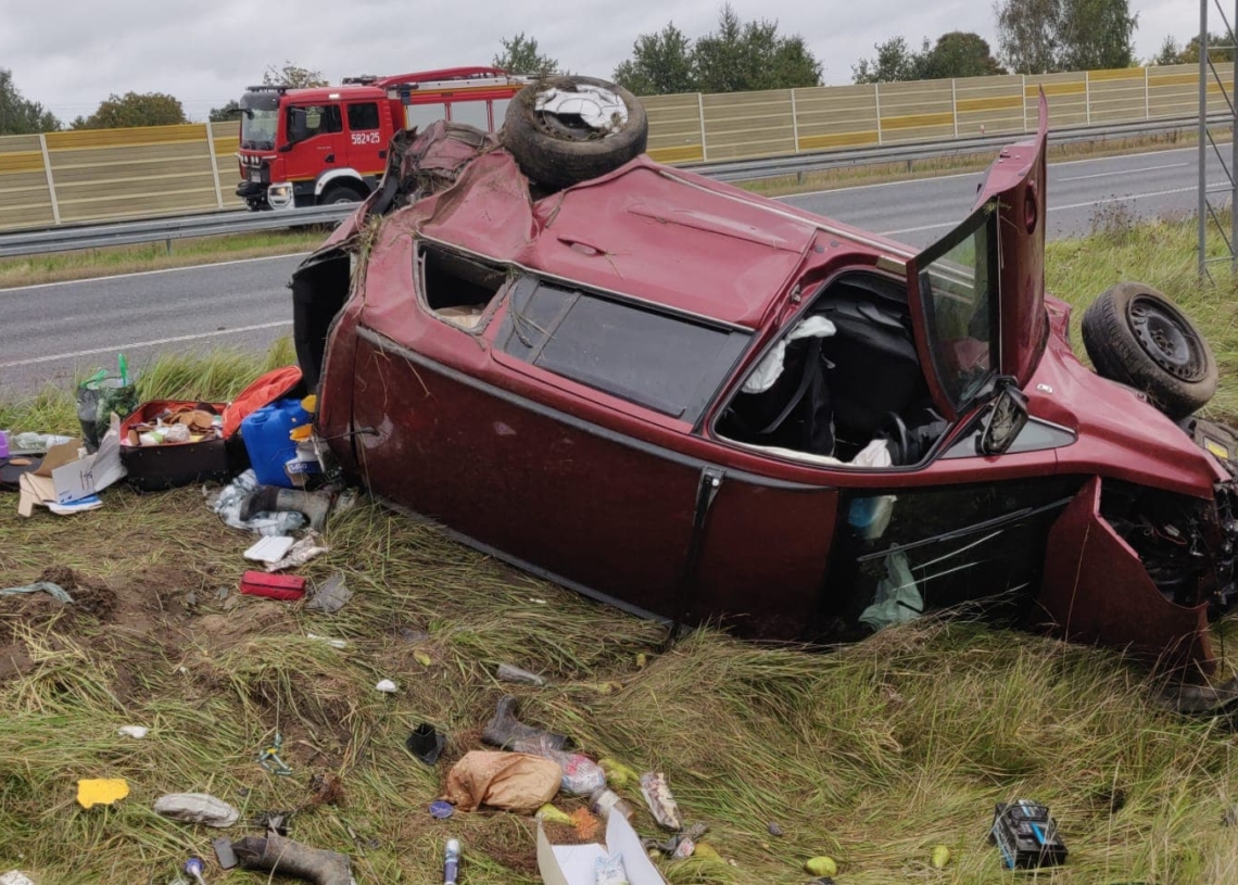 Groźny wypadek na A2 1 Groźny wypadek na A2