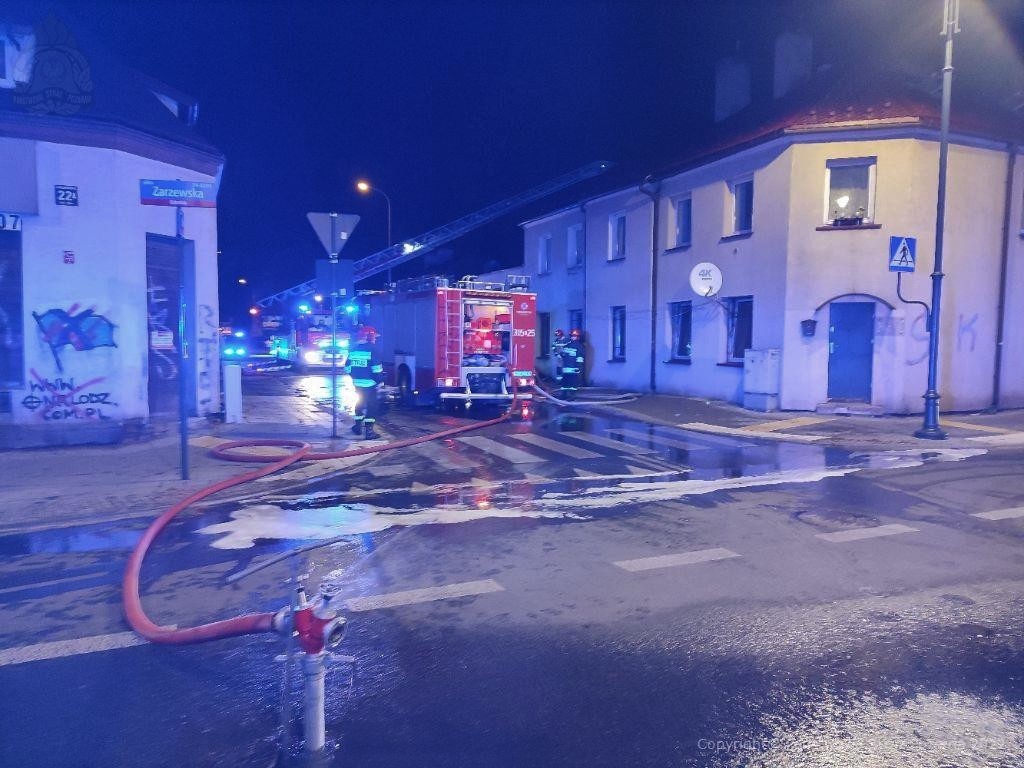Pożar na Zarzewskiej