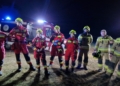 Nocne manewry strażaków ratownictwa technicznego w powiecie wieruszowskim 1 Nocne manewry strażaków