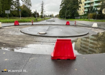Drogowcy zapomnieli o rondzie na Kaczeńcowej