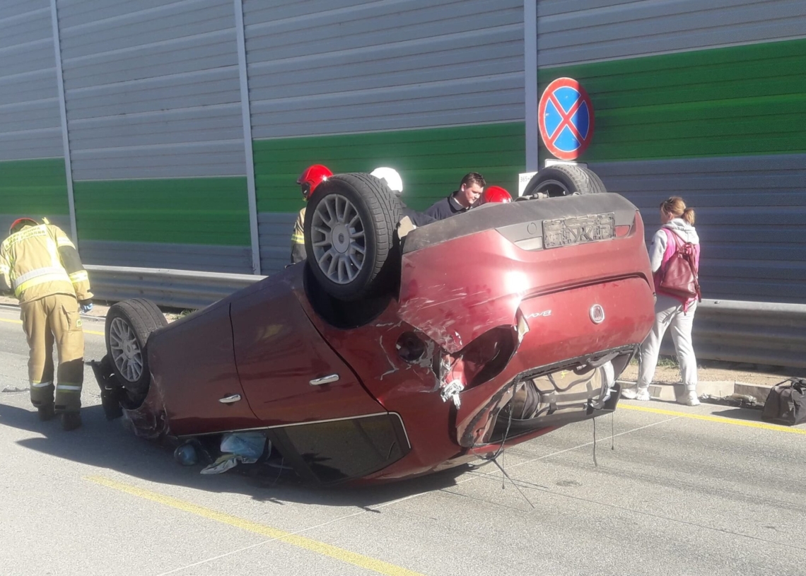 Zderzenie 4 samochodów na A1. Jedna osoba ranna. Utrudnienia trwały trzy godziny